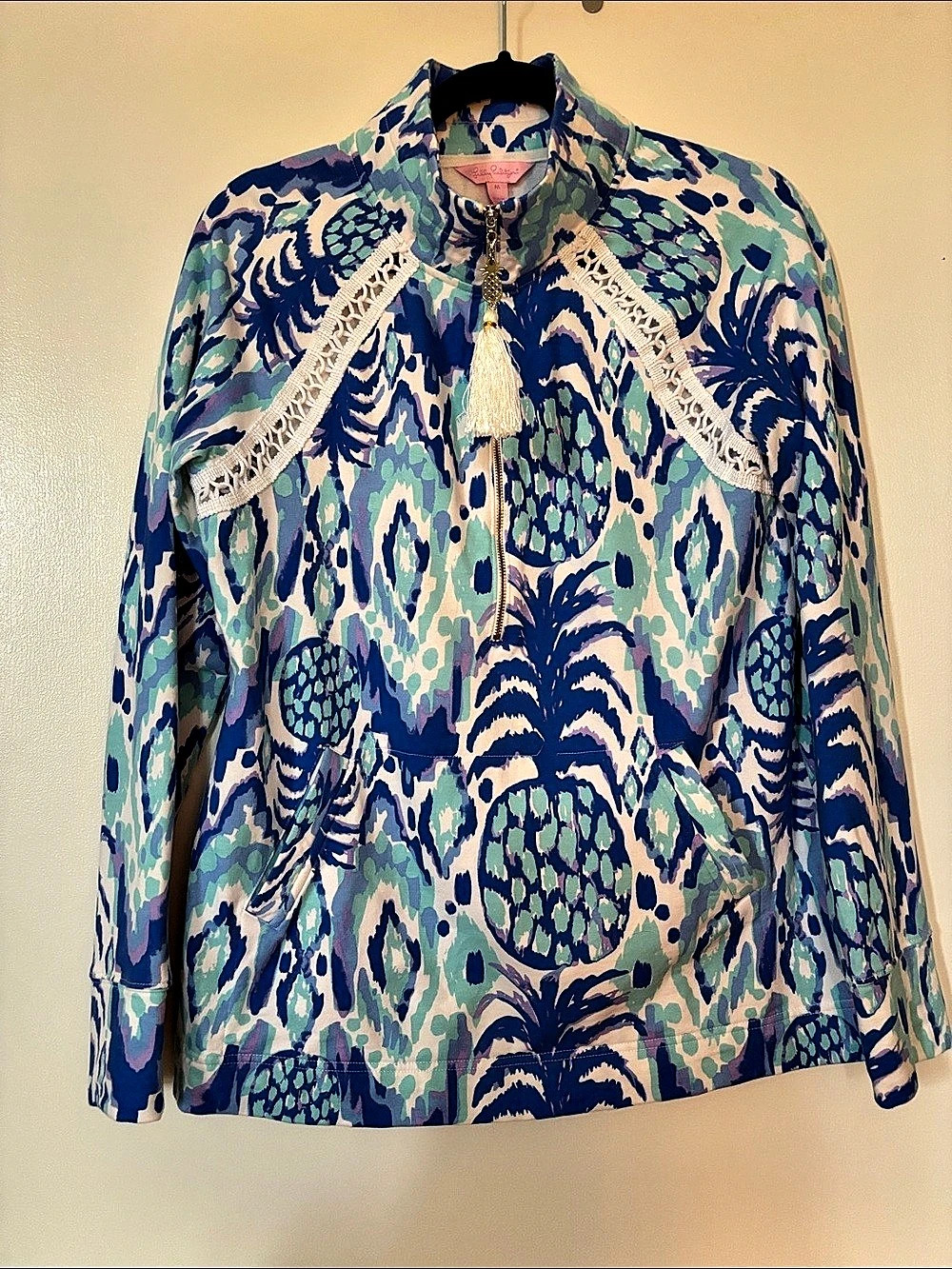 Lilly Pulitzer Half Zip Pullover size Medium